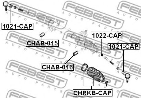 FEBEST - 1021-CAP - Наконечник поперечной рулевой тяги (Рулевое управление)