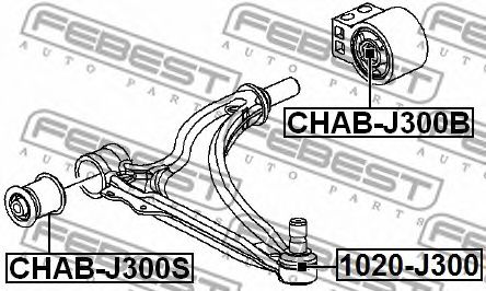 FEBEST - CHAB-J300B - Подвеска, рычаг независимой подвески колеса (Подвеска колеса)