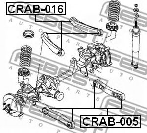 FEBEST - CRAB-016 - Подвеска, рычаг независимой подвески колеса (Подвеска колеса)