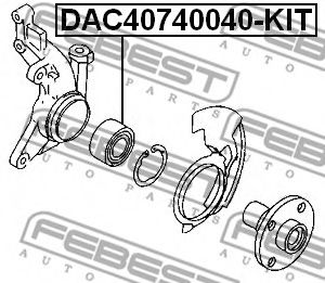 FEBEST - DAC40740040-KIT - Комплект подшипника ступицы колеса (Подвеска колеса)