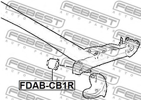 FEBEST - FDAB-CB1R - Втулка, балка моста (Подвеска колеса)