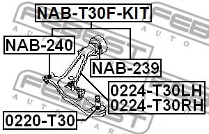 FEBEST - NAB-T30F-KIT - Подвеска, рычаг независимой подвески колеса (Подвеска колеса)