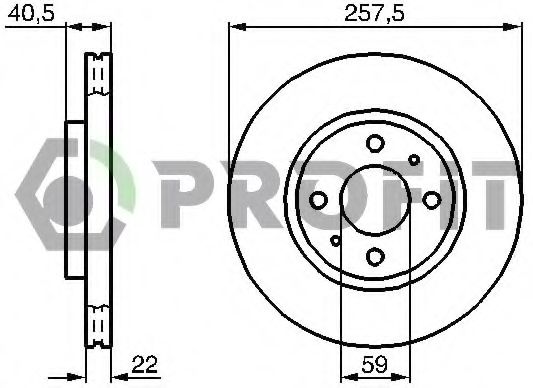 PROFIT - 5010-0762 - Тормозной диск (Тормозная система)