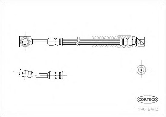CORTECO - 19018483 - Тормозной шланг (Тормозная система)