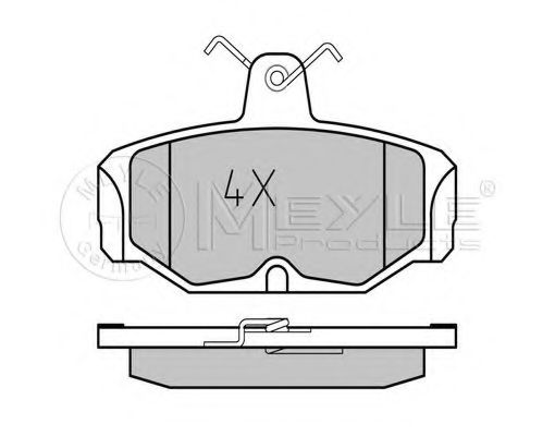 MEYLE - 025 209 8113 - Комплект тормозных колодок, дисковый тормоз (Тормозная система)