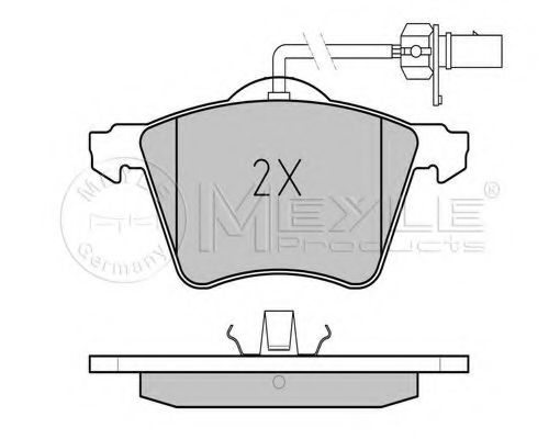 MEYLE - 025 210 3419/W - Комплект тормозных колодок, дисковый тормоз (Тормозная система)