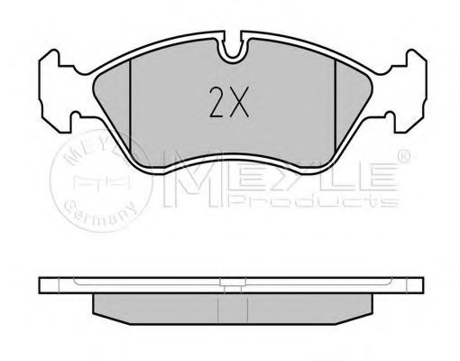 MEYLE - 025 211 9017 - Комплект тормозных колодок, дисковый тормоз