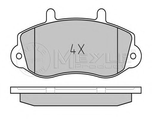 MEYLE - 025 233 0218 - Комплект тормозных колодок, дисковый тормоз (Тормозная система)