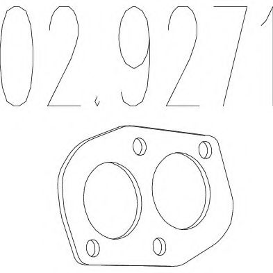 MTS - 02.9271 - Прокладка, труба выхлопного газа (Система выпуска ОГ)
