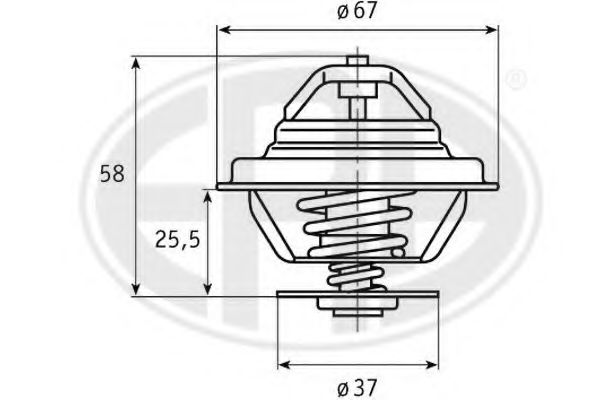 ERA - 350190 - Термостат, охлаждающая жидкость (Охлаждение)