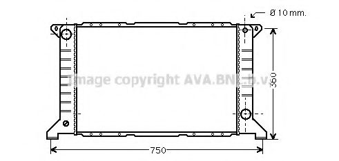 AVA QUALITY COOLING - FDA2169 - Радиатор, охлаждение двигателя (Охлаждение)