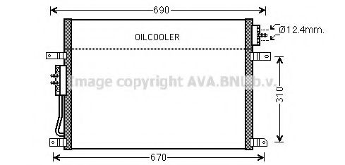 AVA QUALITY COOLING - JE5050 - Конденсатор, кондиционер (Кондиционер)