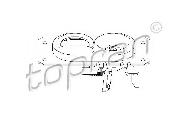 TOPRAN - 107 406 - Замок капота (Замок)