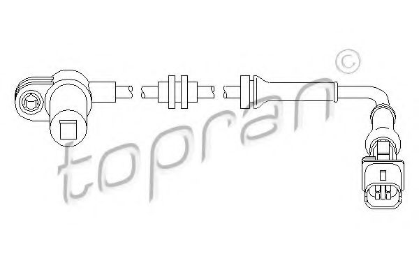 TOPRAN - 207 450 - Датчик, частота вращения колеса (Тормозная система)