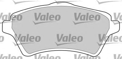 VALEO - 597380 - Комплект тормозных колодок, дисковый тормоз