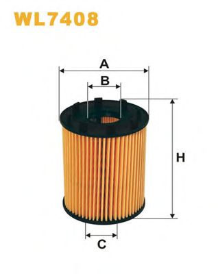 WIX FILTERS - WL7408 - Масляный фильтр (Смазывание)