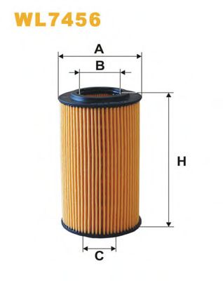 WIX FILTERS - WL7456 - Масляный фильтр (Смазывание)