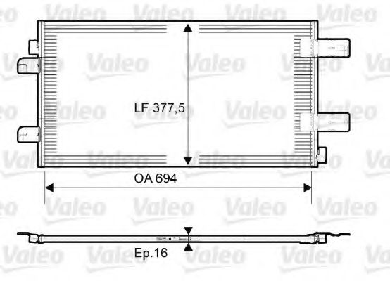 VALEO - 814003 - Конденсатор, кондиционер (Кондиционер)