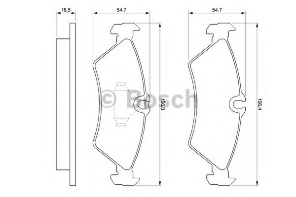 BOSCH - 0 986 424 219 - Комплект тормозных колодок, дисковый тормоз (Тормозная система)