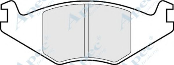 APEC BRAKING - PAD439 - Комплект тормозных колодок, дисковый тормоз (Тормозная система)