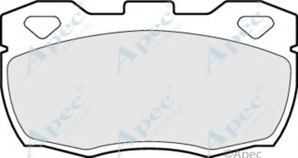 APEC BRAKING - PAD591 - Комплект тормозных колодок, дисковый тормоз (Тормозная система)