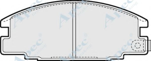 APEC BRAKING - PAD653 - Комплект тормозных колодок, дисковый тормоз (Тормозная система)