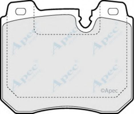 APEC BRAKING - PAD788 - Комплект тормозных колодок, дисковый тормоз (Тормозная система)