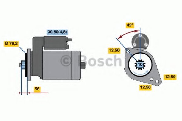 BOSCH - 0 001 123 012 - Стартер (Система стартера)