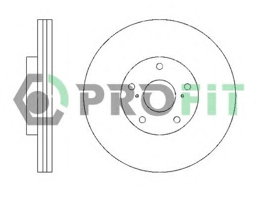 PROFIT - 5010-1446 - Тормозной диск (Тормозная система)