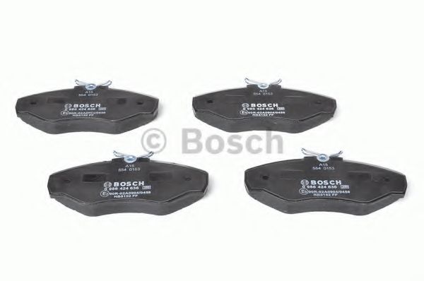 BOSCH - 0 986 424 636 - Комплект тормозных колодок, дисковый тормоз (Тормозная система)