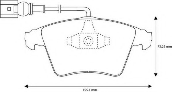 JURID - 573159J-AS - Комплект тормозных колодок, дисковый тормоз (Тормозная система)