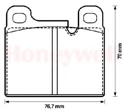 BENDIX - 571349B - Комплект тормозных колодок, дисковый тормоз