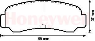 BENDIX - 572157B - Комплект тормозных колодок, дисковый тормоз