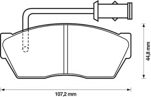 BENDIX - 571386B - Комплект тормозных колодок, дисковый тормоз