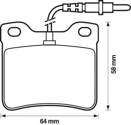 BENDIX - 571398B - Комплект тормозных колодок, дисковый тормоз