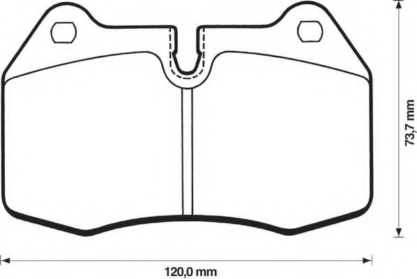 BENDIX - 571852B - Комплект тормозных колодок, дисковый тормоз