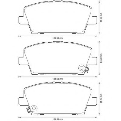 BENDIX - 572579B - Комплект тормозных колодок, дисковый тормоз