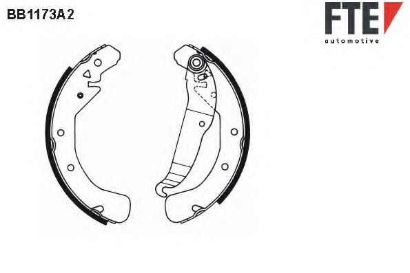 FTE - BB1173A2 - Комплект тормозных колодок (Тормозная система)