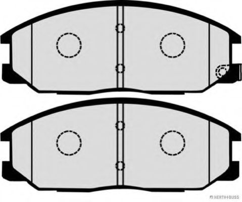 HERTH+BUSS JAKOPARTS - J3600404 - Комплект тормозных колодок, дисковый тормоз (Тормозная система)