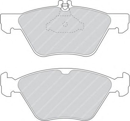 FERODO - FDB1050 - Комплект тормозных колодок, дисковый тормоз (Тормозная система)