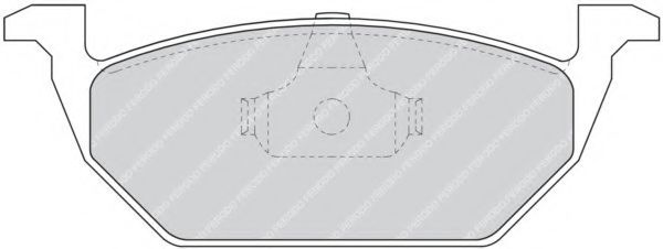 FERODO - FDB1094 - Комплект тормозных колодок, дисковый тормоз (Тормозная система)