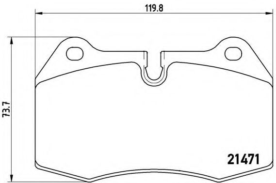 BREMBO - P 06 018 - Комплект тормозных колодок, дисковый тормоз (Тормозная система)