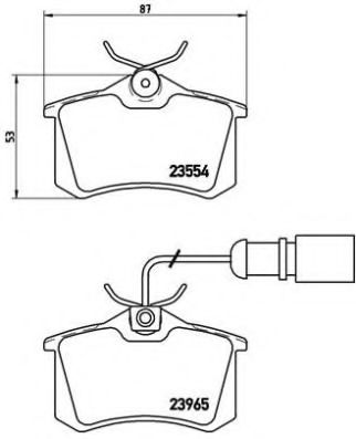 BREMBO - P 85 058 - Комплект тормозных колодок, дисковый тормоз (Тормозная система)