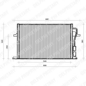 DELPHI - TSP0225112 - Конденсатор, кондиционер (Кондиционер)