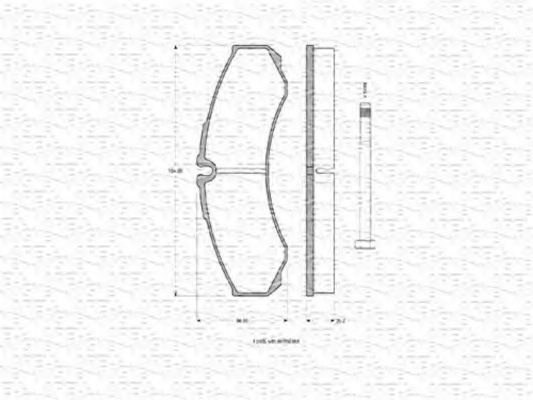 MAGNETI MARELLI - 363702160357 - Комплект тормозных колодок, дисковый тормоз (Тормозная система)