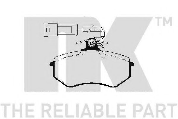 NK - 224711 - Комплект тормозных колодок, дисковый тормоз (Тормозная система)