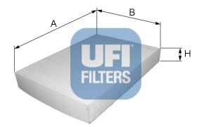 UFI - 53.002.00 - Фильтр, воздух во внутренном пространстве (Отопление / вентиляция)