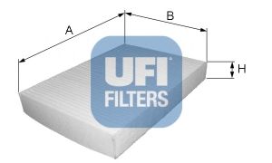 UFI - 53.031.00 - Фильтр, воздух во внутренном пространстве (Отопление / вентиляция)