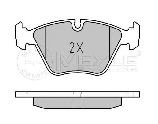 MEYLE - 025 209 6820 - Комплект тормозных колодок, дисковый тормоз (Тормозная система)