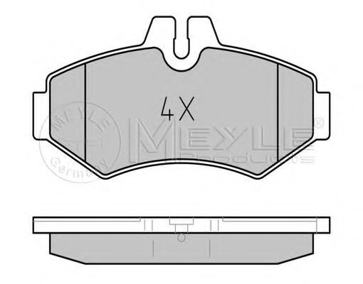 MEYLE - 025 230 2118 - Комплект тормозных колодок, дисковый тормоз (Тормозная система)